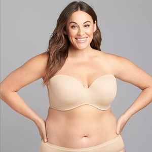 40h multi boost strapless cafe mocha plus size